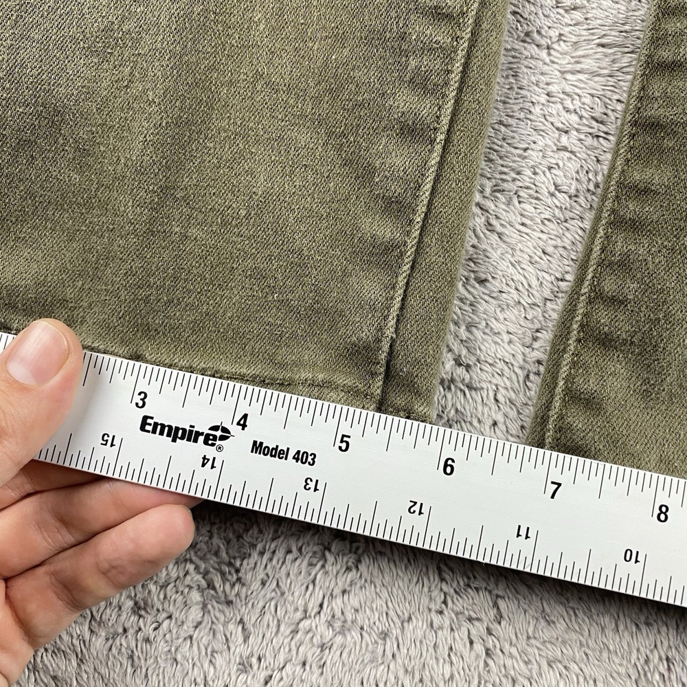 Levis Mid Rise Skinny Jeans Womens 6M 28x28 Olive Green Pants Mid Rise - Picture 5 of 15